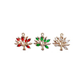 Crystal Tree Pendant Charms Necklace Earring DIY Material