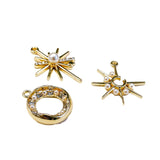 6pcs Pearl Eardrop Metal Pendant DIY Jewelry Making