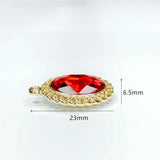 KC Oval Rhinestone Eardrop Crystal Pendant Necklace Earring