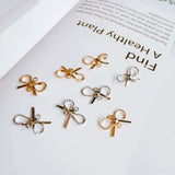 KC Plated Bow-knot Earring Components Necklace Charms