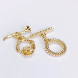 KC Plated Eardrop Earring Accessories Metal Charms Pendant Components