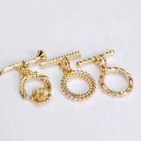 KC Plated Eardrop Earring Accessories Metal Charms Pendant Components