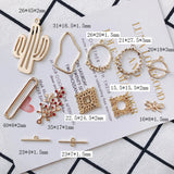 Metal Charms Pendant Eardrop Components Jewelry Finding 8pcs