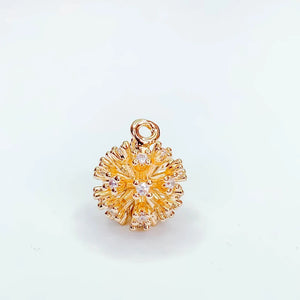 KC Rhinestone Round Beads Eardrop Crystal Pendant Charms Necklace Earring Access