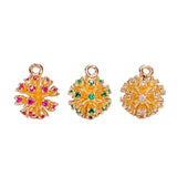 KC Rhinestone Round Beads Eardrop Crystal Pendant Charms Necklace Earring Access
