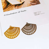 KC K Plated Eardrop Pendant Charms for DIY Jewelry 8pcs