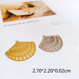 KC K Plated Eardrop Pendant Charms for DIY Jewelry 8pcs