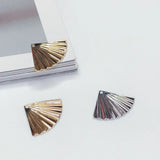KC K Plated Eardrop Pendant Charms Fan Jewelry Findings Component Diy Material
