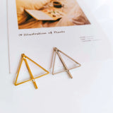 KC K Plated Triangle Eardrop Pendant Charms for DIY Jewelry 8pcs