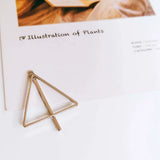 KC K Plated Triangle Eardrop Pendant Charms for DIY Jewelry 8pcs