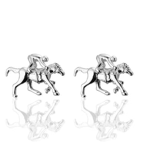 Riding Horse Cuff Links for Men in Brass Material