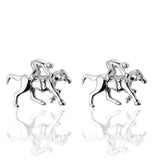 Riding Horse Cuff Links for Men in Brass Material