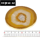 Glass Slice Coaster Cup Mug Holder Druzy Quartz Geode