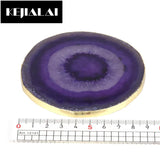 Glass Slice Coaster Cup Mug Holder Druzy Quartz Geode