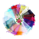 50pcs 17 Colors Jewelry Bag Wedding Gift Organza Jewelry Bag Display Packaging