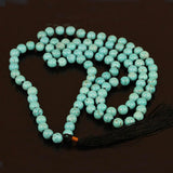 Bohemian 108 Stone Beads Tassel Necklace