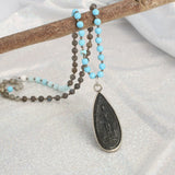 Buddha Pendant Necklace Beads Strand Boho Charm Chain Funny Friendship
