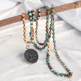 Buddha Pendant Necklace Beads Strand Boho Charm Chain Funny Friendship