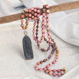 Buddha Pendant Necklace Beads Strand Boho Charm Chain Funny Friendship