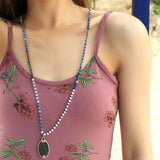 Buddha Pendant Necklace Beads Strand Boho Charm Chain Funny Friendship