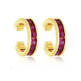 Colorful Zircon EarCuff Earrings Women's Party Wedding Jewelry