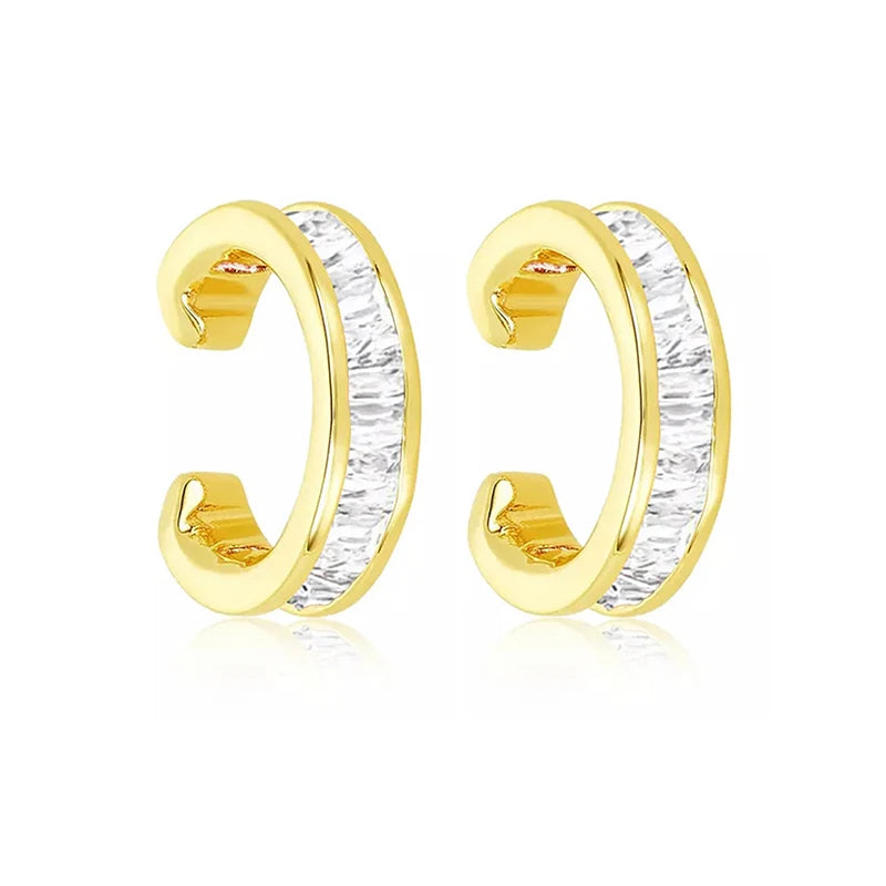 Colorful Zircon EarCuff Earrings Women's Party Wedding Jewelry