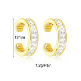 Colorful Zircon EarCuff Earrings Women's Party Wedding Jewelry