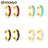 Colorful Zircon EarCuff Earrings Women's Party Wedding Jewelry