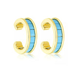 Colorful Zircon EarCuff Earrings Women's Party Wedding Jewelry