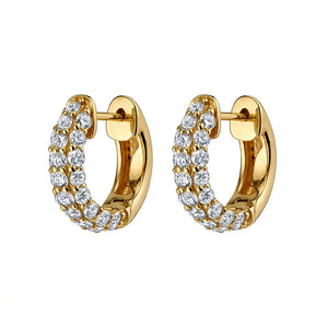 CZ Huggie Earrings for Women Zircon Hoop Earrings