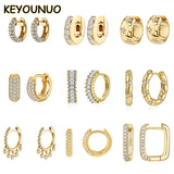 CZ Huggie Earrings for Women Zircon Hoop Earrings