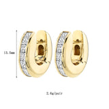 CZ Huggie Earrings for Women Zircon Hoop Earrings