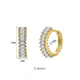CZ Huggie Earrings for Women Zircon Hoop Earrings