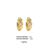 CZ Hoop Earrings For Women Zircon Cartilage Small Earrings