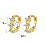 CZ Zircon Hoop Earrings for Women