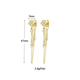 CZ Stud Earrings Set For Women Zircon Cartilage Hoop Drop Earrings