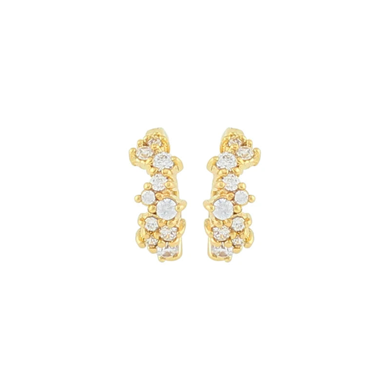 CZ Stud Earrings Set For Women Zircon Cartilage Hoop Drop Earrings