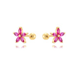 Zircon Ear Stud Earrings For Women Tragus Cartilage Piercing Earring