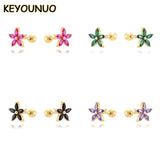Zircon Ear Stud Earrings For Women Tragus Cartilage Piercing Earring