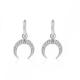 Zircon Drop Hoop Earrings Party Wedding Jewelry