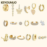Heart Star Hoop Earrings Snake Ear Cuffs Zircon Drop Stud Earring