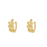 Zircon Stud Earrings Hoop Earcuff Piercing Party Jewelry