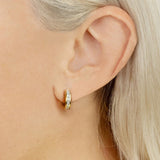 Silver Hoop Earrings Zircon Earring Wedding Party Jewelry Wholesales