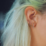 Silver Zircon Star Ear Cuff Earrings Tassel Chain Threaders for Women