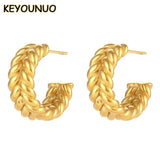 Smooth Big Hoop Earrings Women's Party Wedding Jewelry