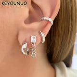Zircon Chain Drop Earring Women's Wedding Jewelry