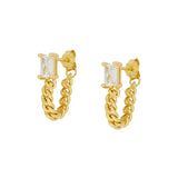 Zircon Chain Drop Earring Women's Wedding Jewelry
