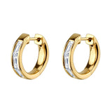Silver Filled CZ Ear Cuffs Stud Drop Earrings For Women