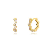 Boho Zircon Ear Cuffs Dangle Hoop Earrings Set