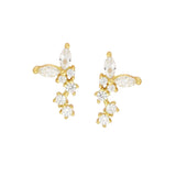 Boho Zircon Ear Cuffs Dangle Hoop Earrings Set